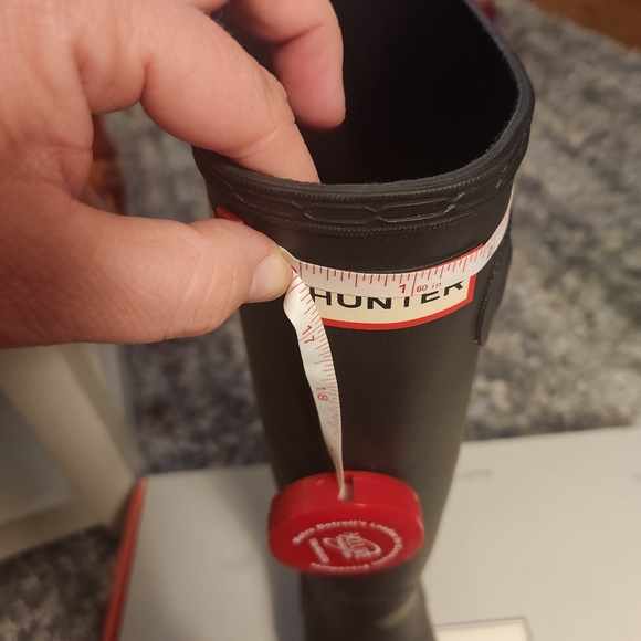 HUNTER Black Matte Original Tall Rain Boots Women’s Size 9 - Picture 6 of 9